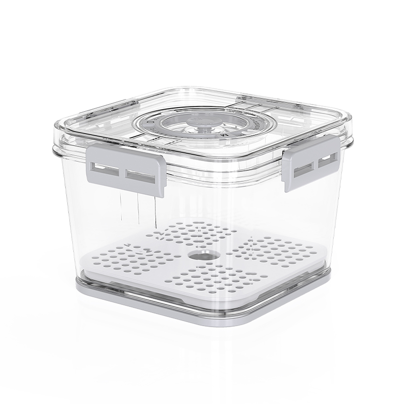 Orgwiser ছোট প্লাস্টিকের দৃশ্যমান স্ট্যাকেবল টাইমড স্টোরেজ কনটেইনার
